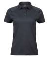 T7201 7201 Tee Jays Ladies Luxury Sport Polo Shirt Dark Grey colour image